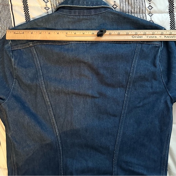 Vintage 70s Wrangler No Fault Denim Jean Jacket Blue Sz 42 Made USA 74126NV - Picture 11 of 12